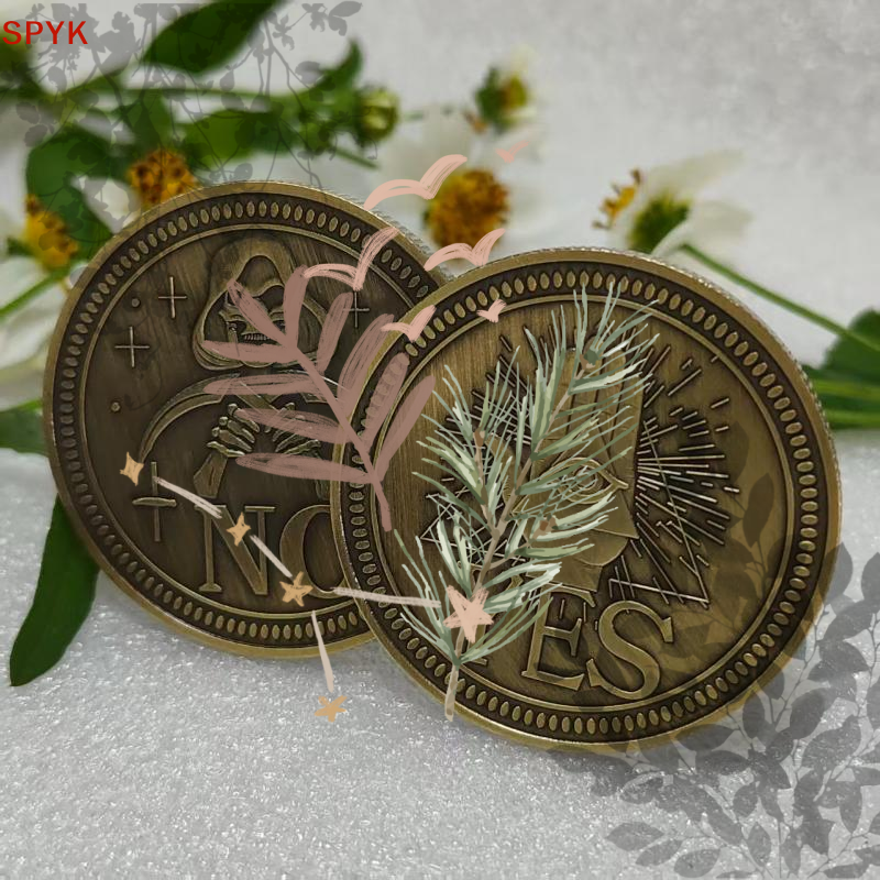 Vintage Game Collection - Vintage Yes/No Decision Coin: Dual Sided