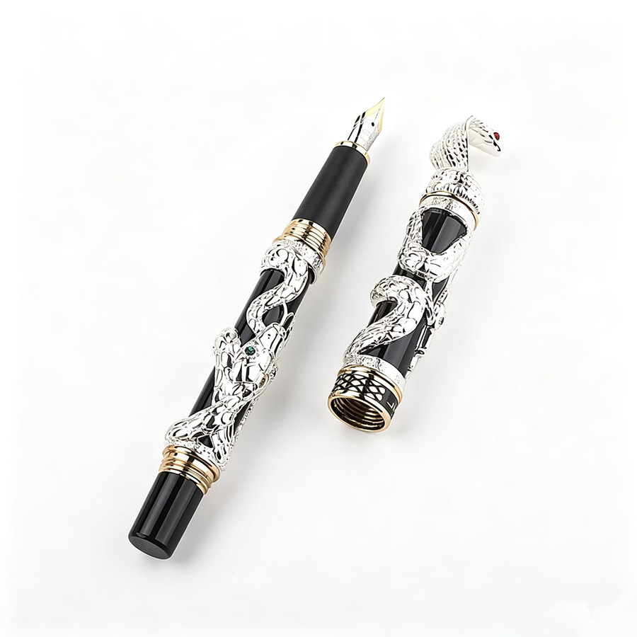 Jinhao Luxury 3D Snake Embosse - Vintage Collectible Pens ulasan dan harga
