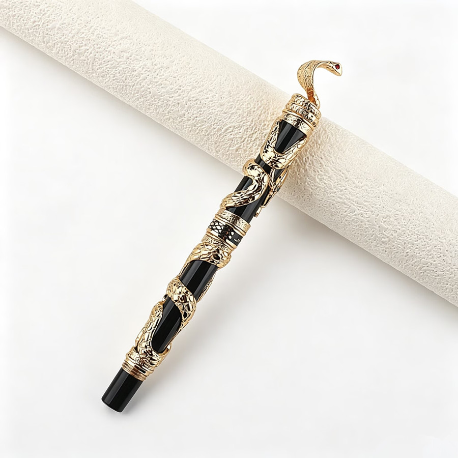 Jinhao Luxury 3D Snake Embosse - Vintage Collectible Pens ulasan dan harga