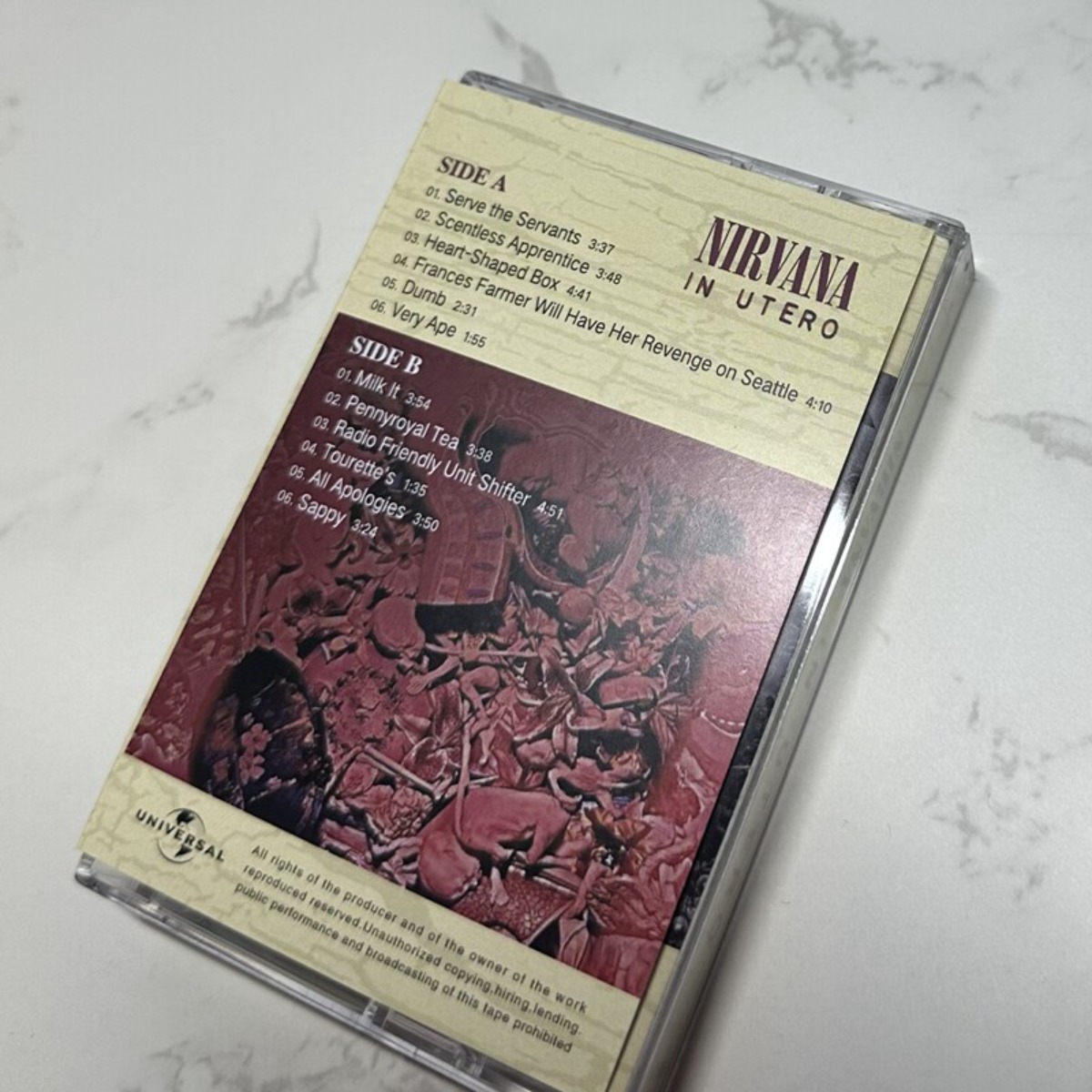 Nirvana in Utero Cassette Tape - Vintage And Collectible ulasan dan harga