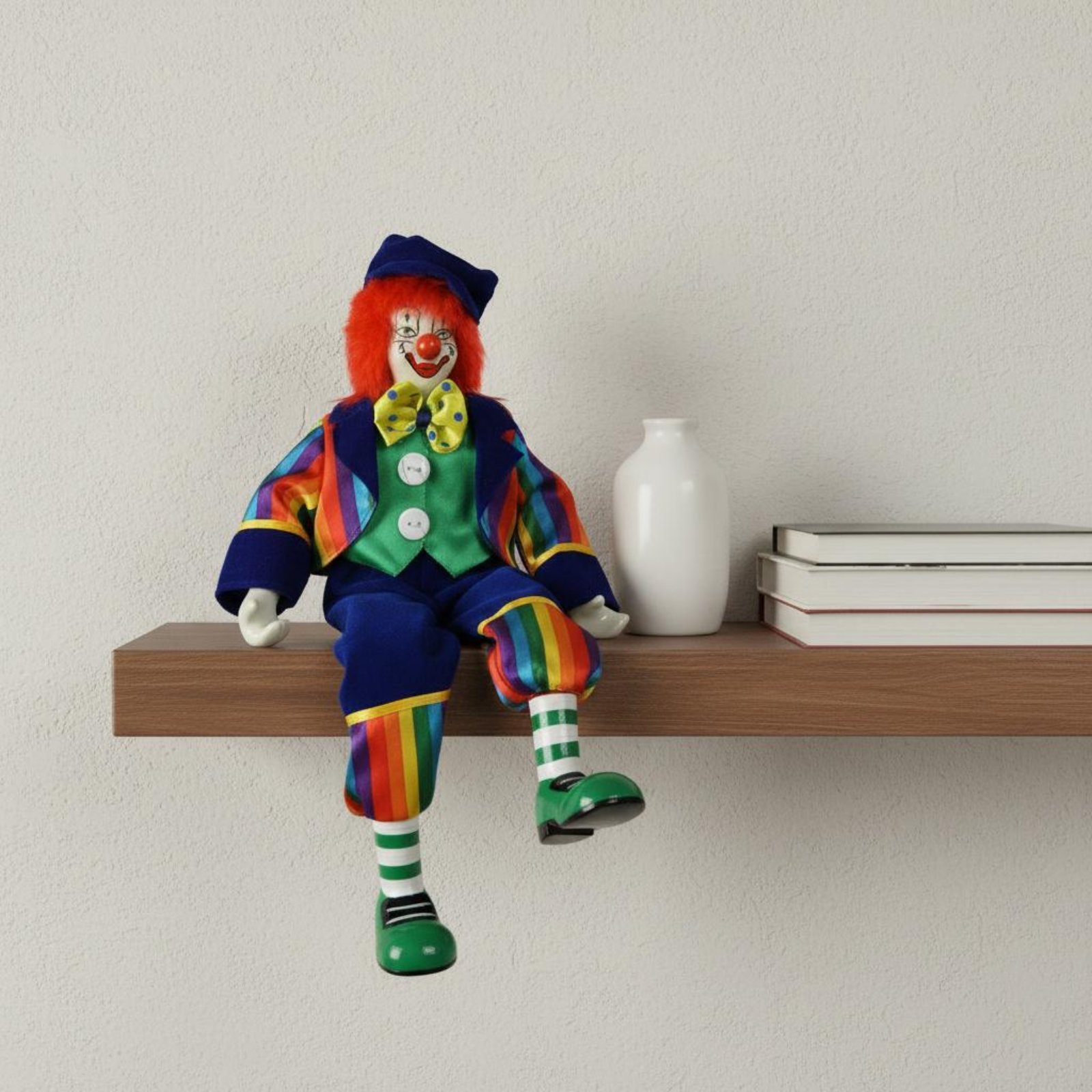 Dangling Leg Clown Doll Handma - Vintage Collectible Porcelain Dolls ulasan dan harga