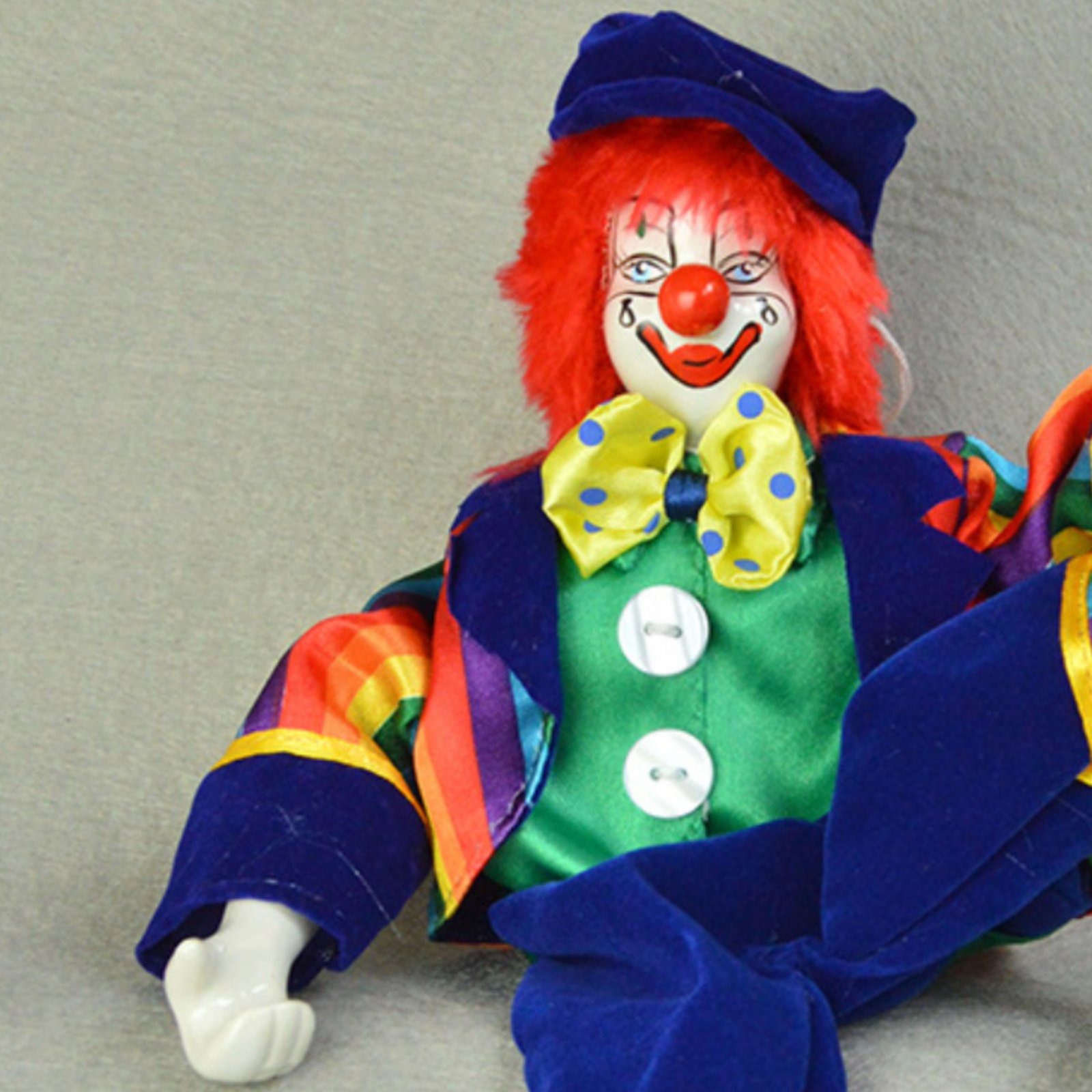 Dangling Leg Clown Doll Handma - Vintage Collectible Porcelain Dolls ulasan dan harga