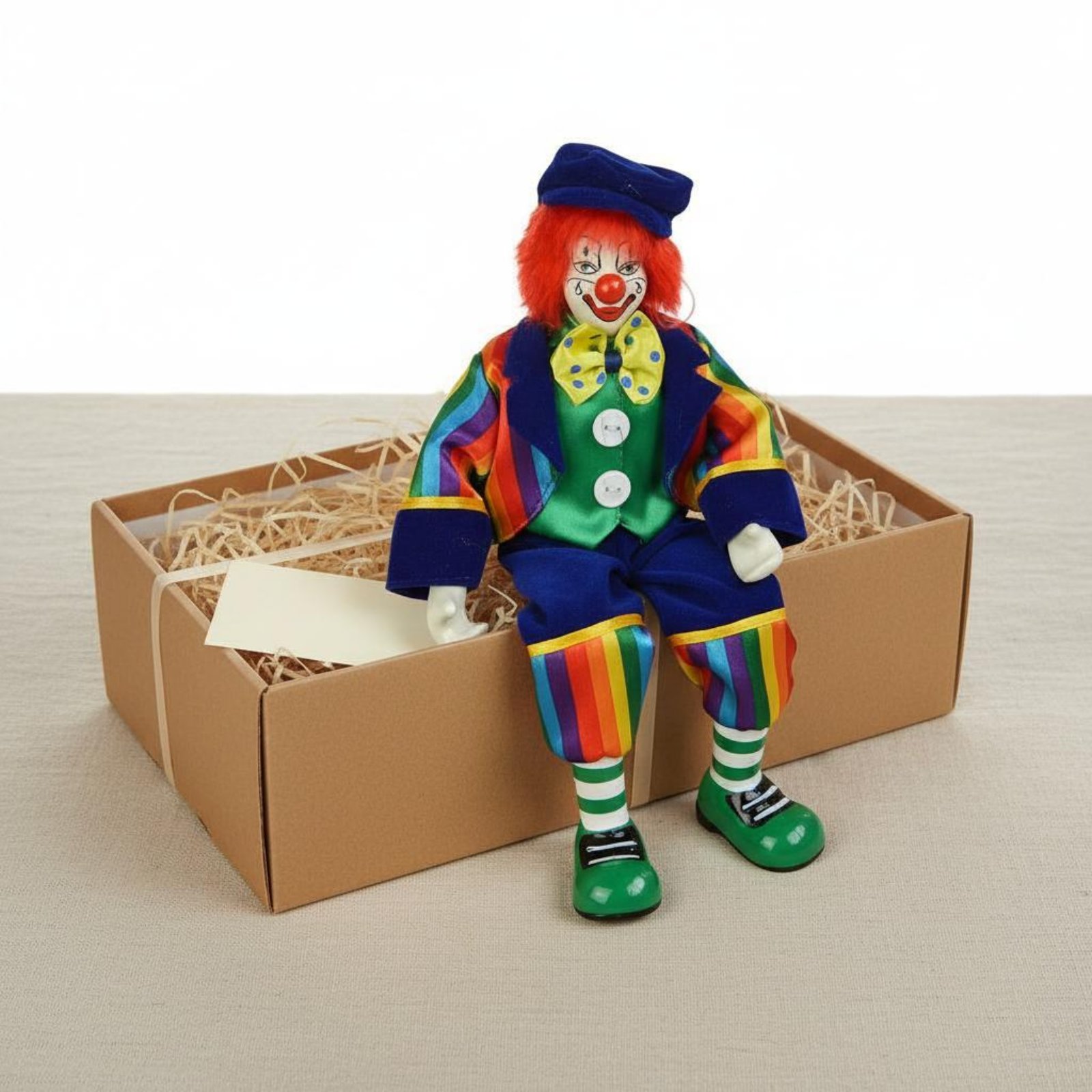 Dangling Leg Clown Doll Handma - Vintage Collectible Porcelain Dolls ulasan dan harga