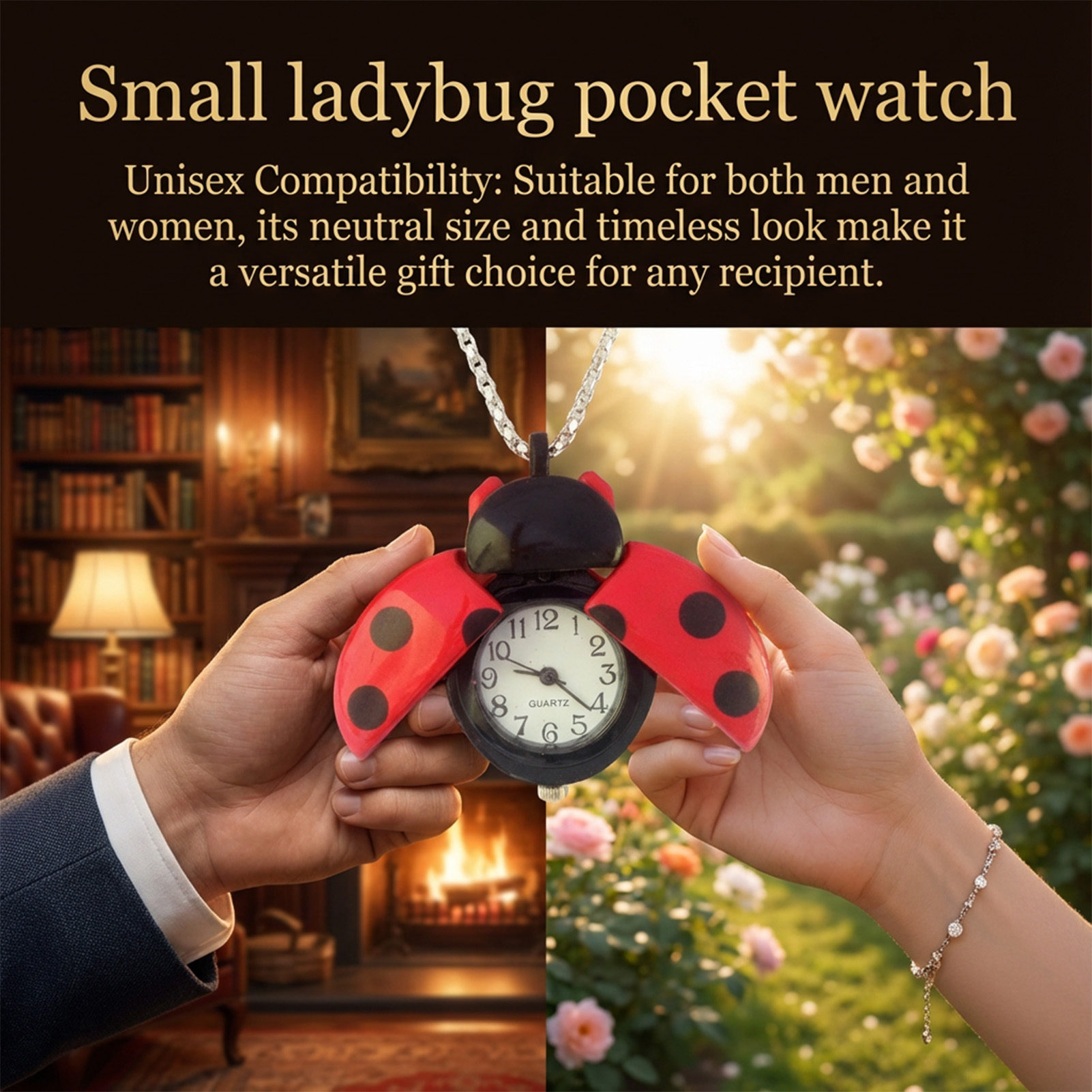 Small-Ladybug Pocket Watch Vin - Vintage Watch Collecting ulasan dan harga