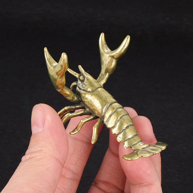 Solid Brass Crayfish Ornament  - Vintage Collectible Pens ulasan dan harga