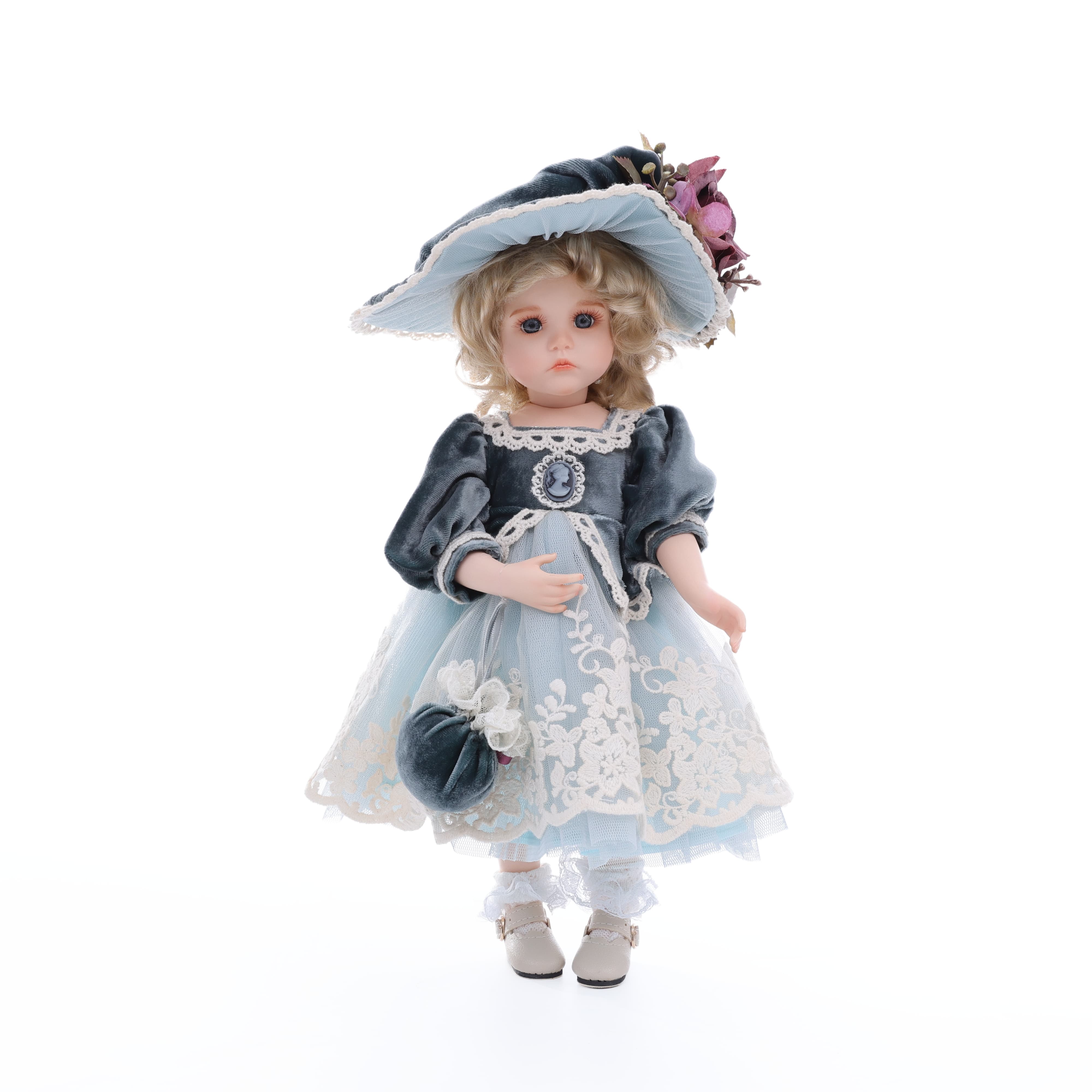Cloveray 13inch Full Porcelain - Vintage Collectible Porcelain Dolls ulasan dan harga