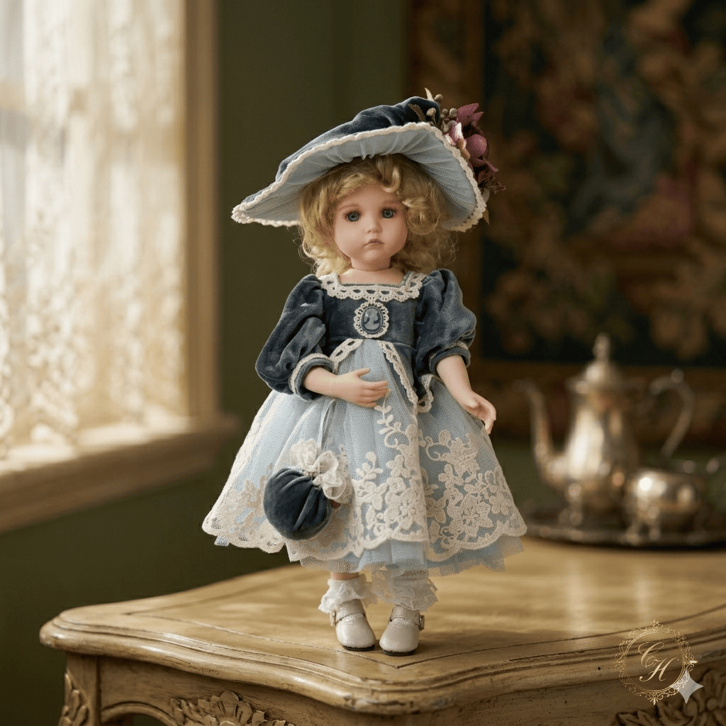 Cloveray 13inch Full Porcelain - Vintage Collectible Porcelain Dolls ulasan dan harga