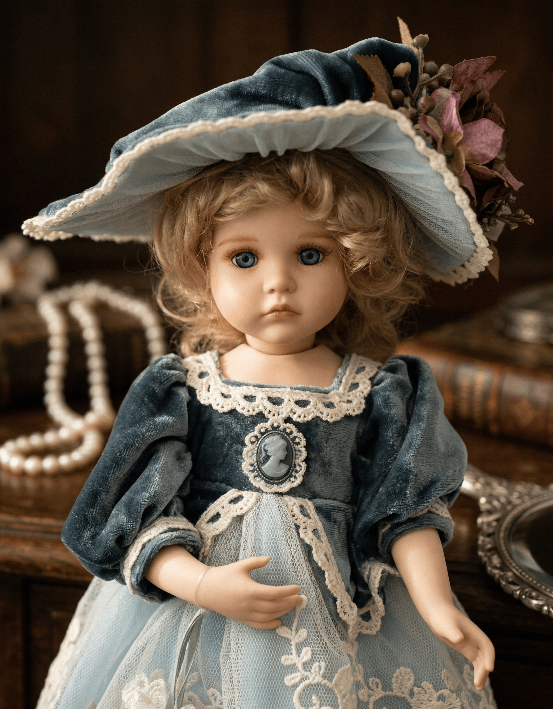 Cloveray 13inch Full Porcelain - Vintage Collectible Porcelain Dolls ulasan dan harga