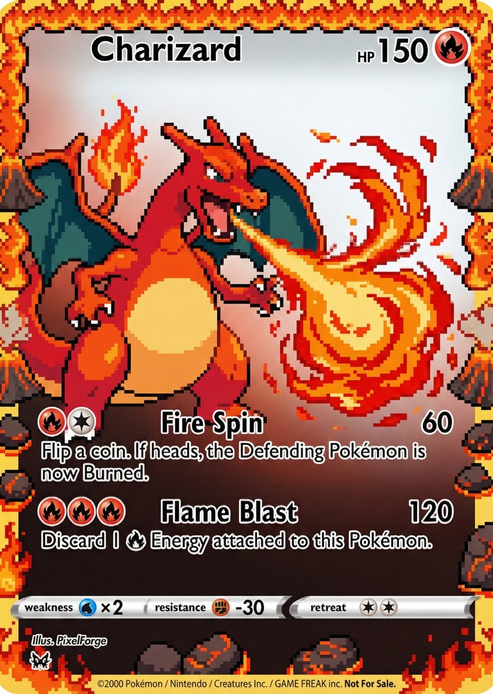 5Pcs Pokemon Cards Charizard G - Vintage Game Collection ulasan dan harga