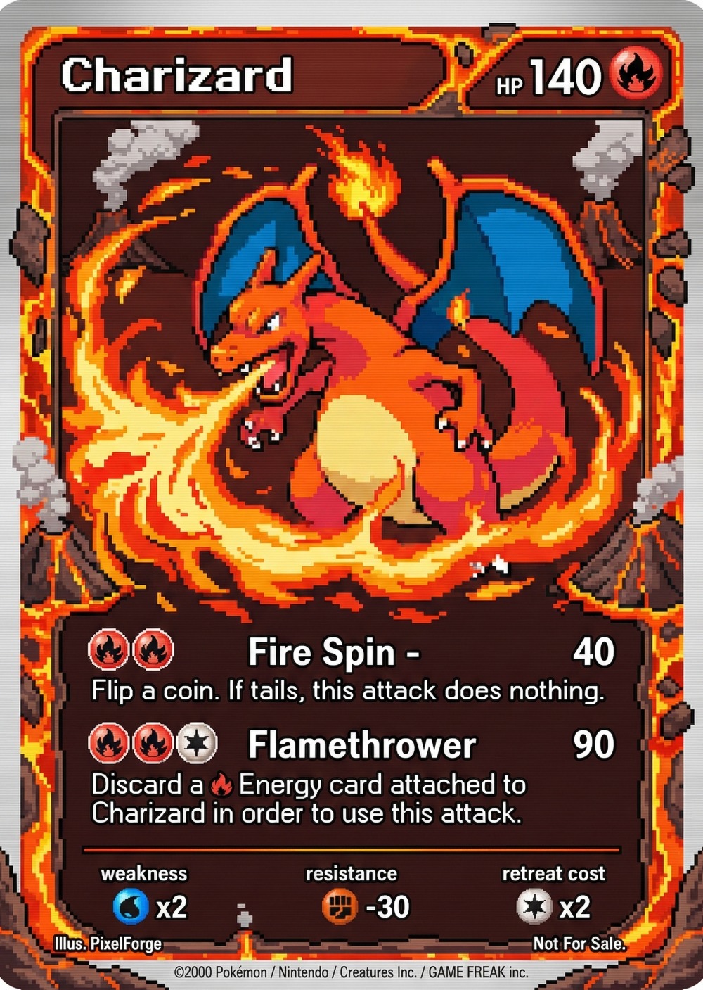 5Pcs Pokemon Cards Charizard G - Vintage Game Collection ulasan dan harga