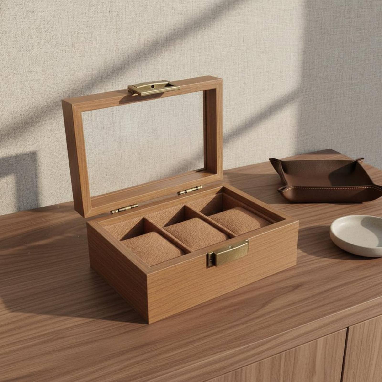 Wooden Watch Display Case Vint - Vintage Watch Collecting ulasan dan harga