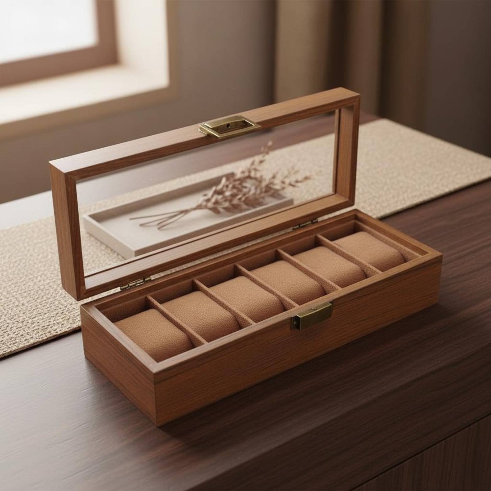 Wooden Watch Display Case Vint - Vintage Watch Collecting ulasan dan harga