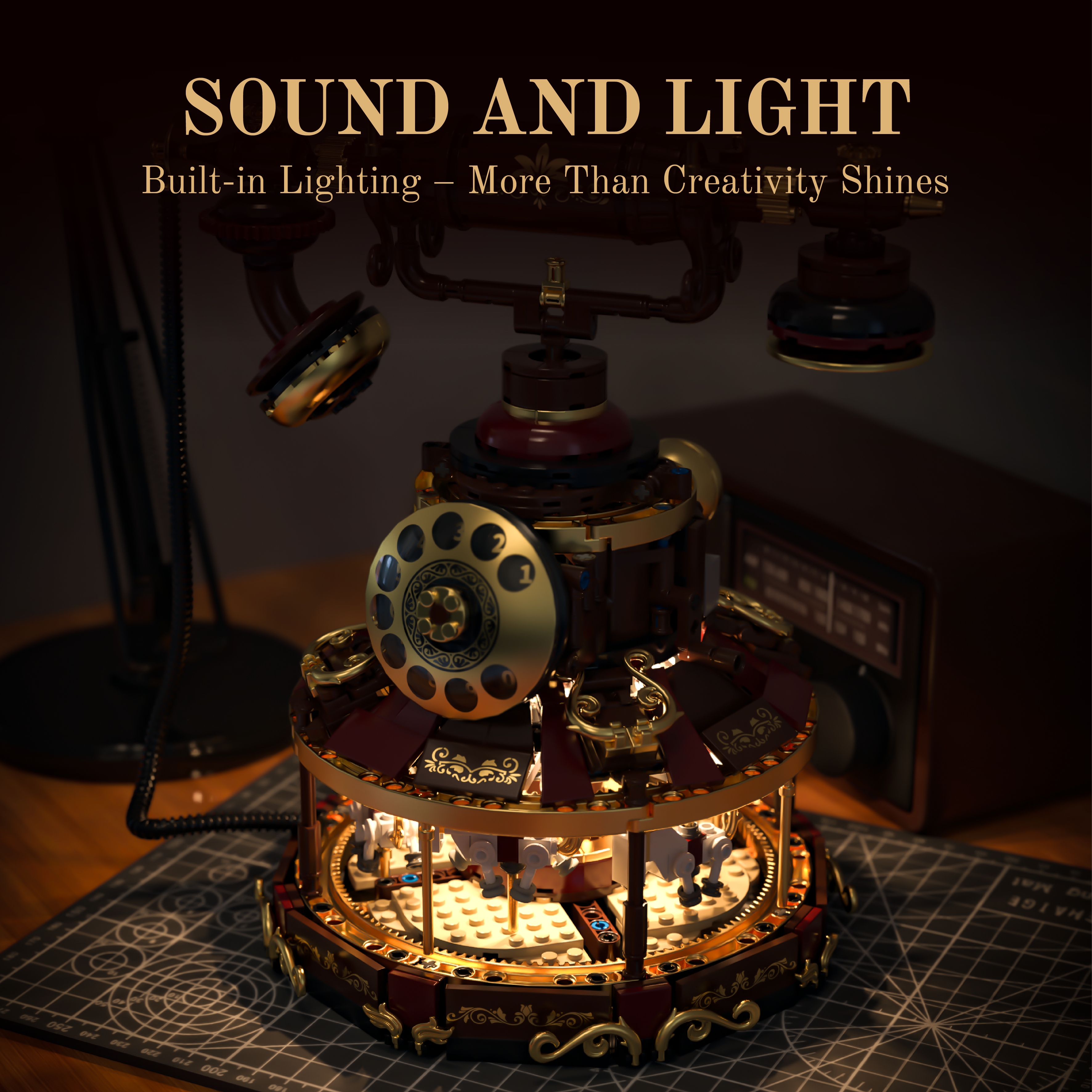 Exquisite Carousel Telephone M - Vintage Toys Collector ulasan dan harga