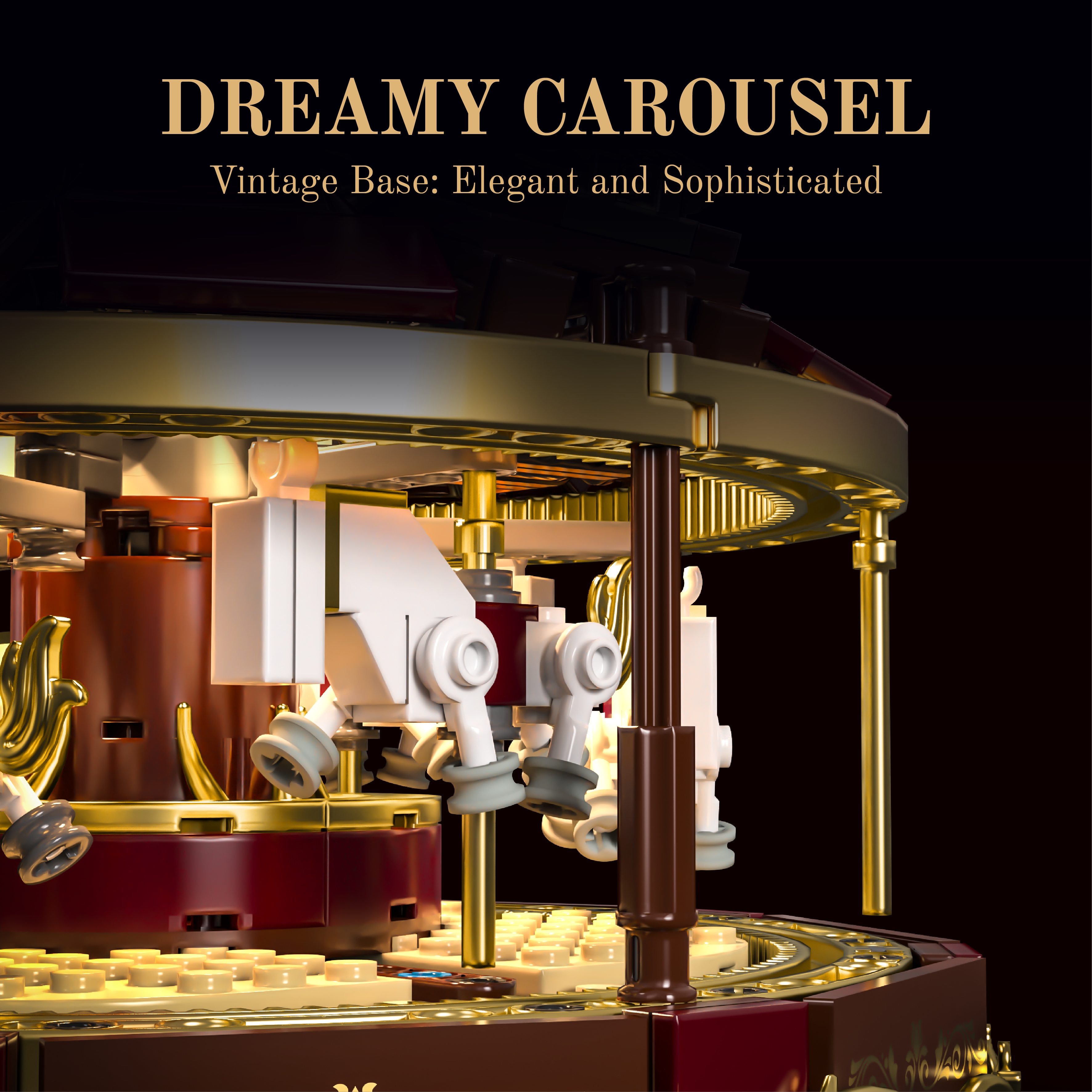 Exquisite Carousel Telephone M - Vintage Toys Collector ulasan dan harga
