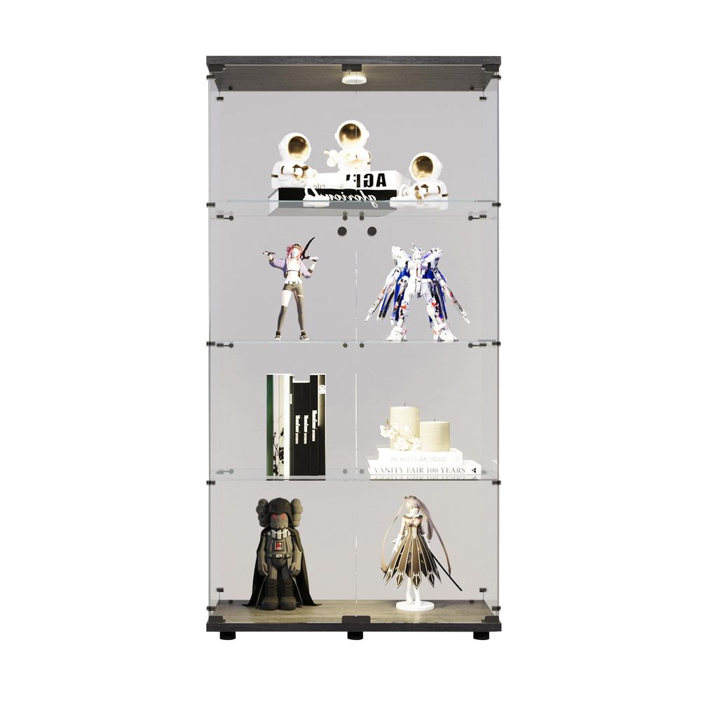 4Shelf Tempered Glass Display  - Collectible & Vintage Dolls For Christmas ulasan dan harga