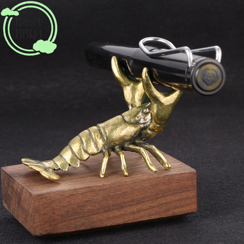 (BBQ4)Solid Brass Crayfish Orn - Vintage Collectible Pens ulasan dan harga