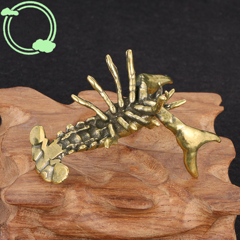 (BBQ4)Solid Brass Crayfish Orn - Vintage Collectible Pens ulasan dan harga