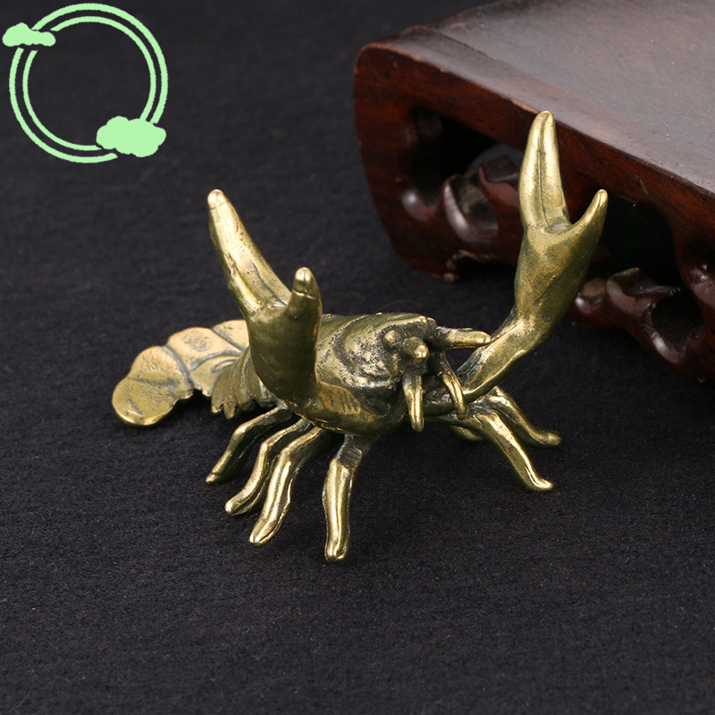 (BBQ4)Solid Brass Crayfish Orn - Vintage Collectible Pens ulasan dan harga