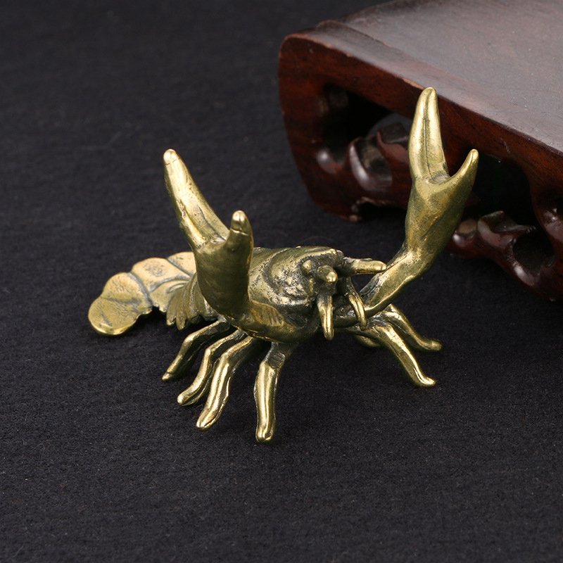 Solid Brass Crayfish Ornament  - Vintage Collectible Pens ulasan dan harga