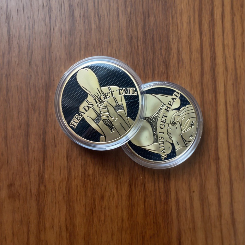 New Funny Heads and Tails Coin - Vintage And Collectible Toys ulasan dan harga