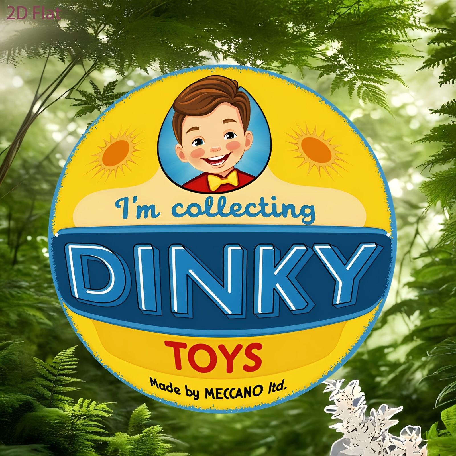 Retro Round Aluminum Wall Sign - Vintage Toys Collector ulasan dan harga