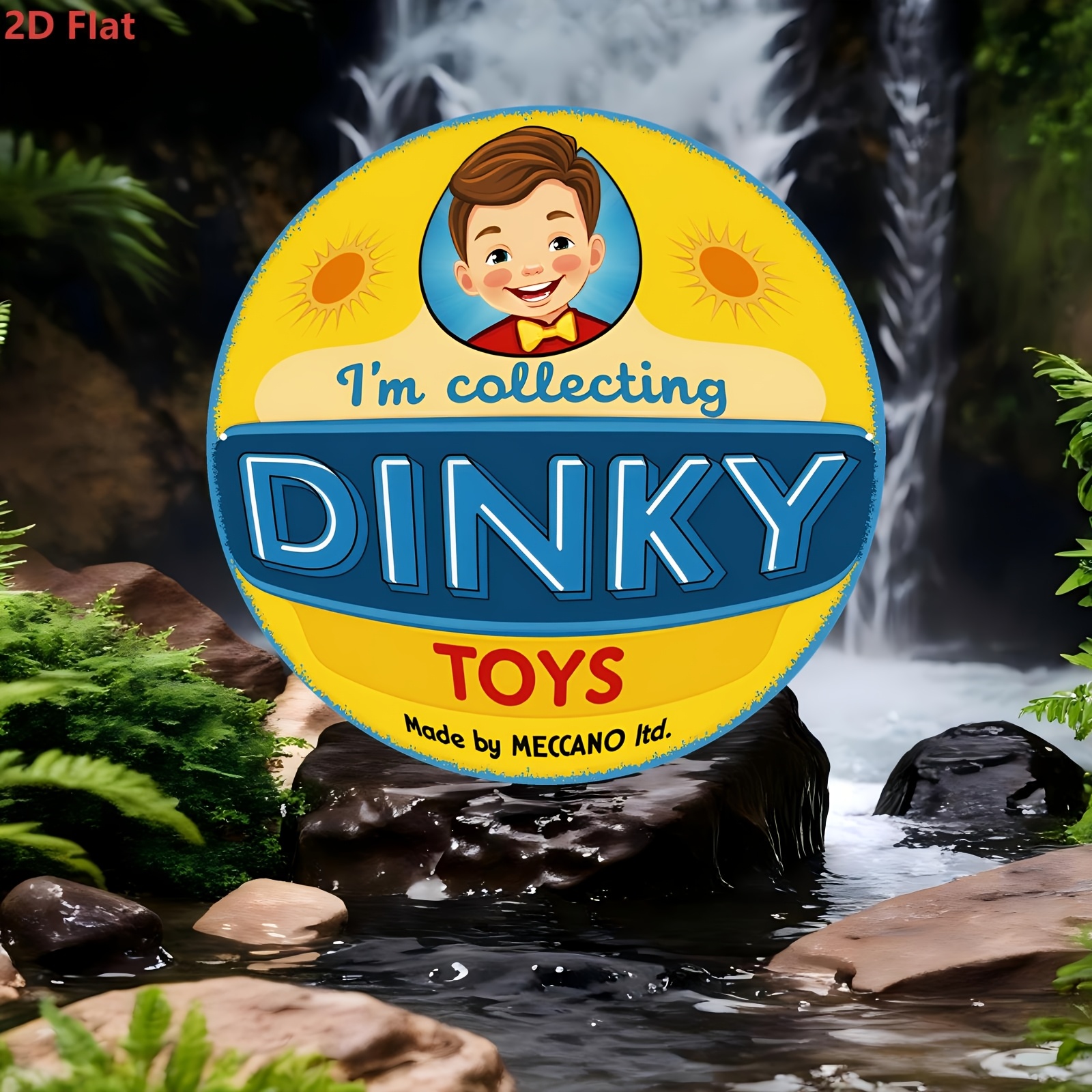 Retro Round Aluminum Wall Sign - Vintage Toys Collector ulasan dan harga