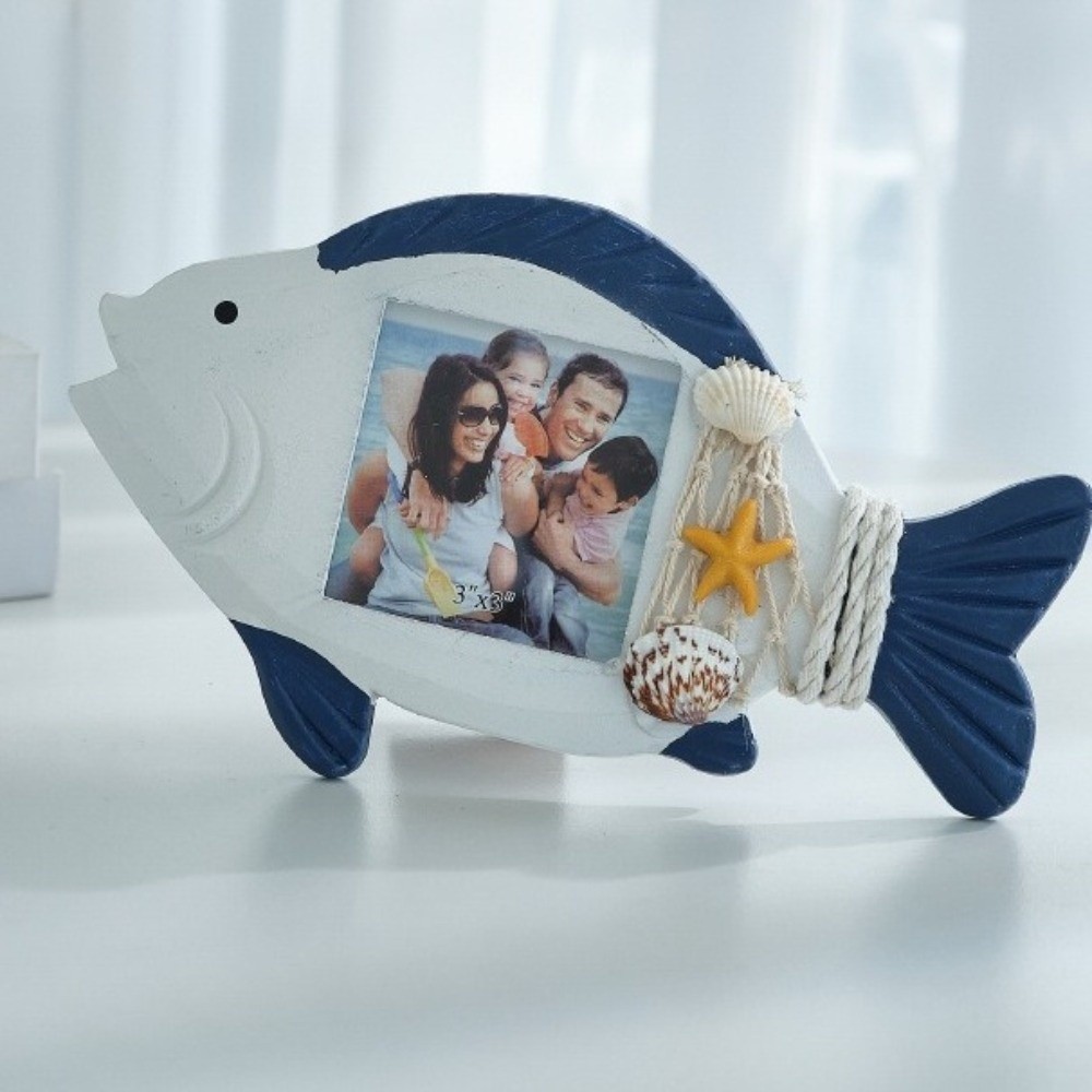 3-inch Ocean-Themed Photo Fram - Vintage Collectible Shop ulasan dan harga