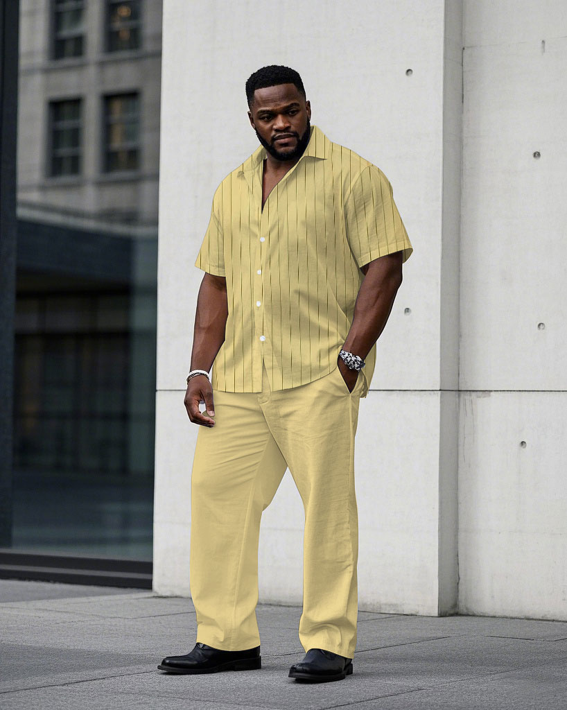 S-9XL Plus Size Men's Striped  - Collectible & Vintage Dolls For Christmas ulasan dan harga