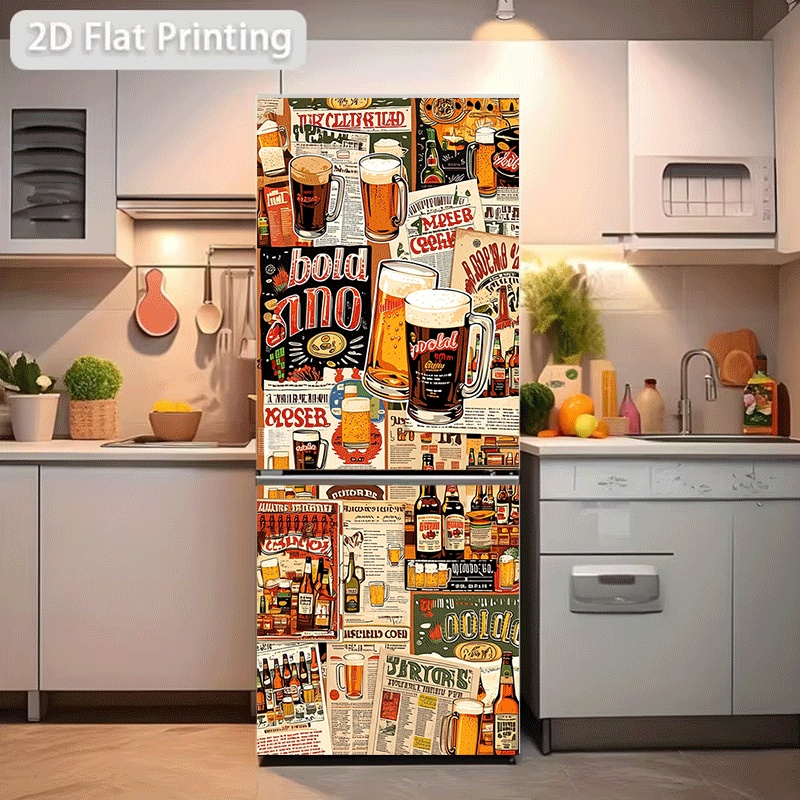 Refrigerator Sticker  Refriger - Vintage Collectible Furniture ulasan dan harga