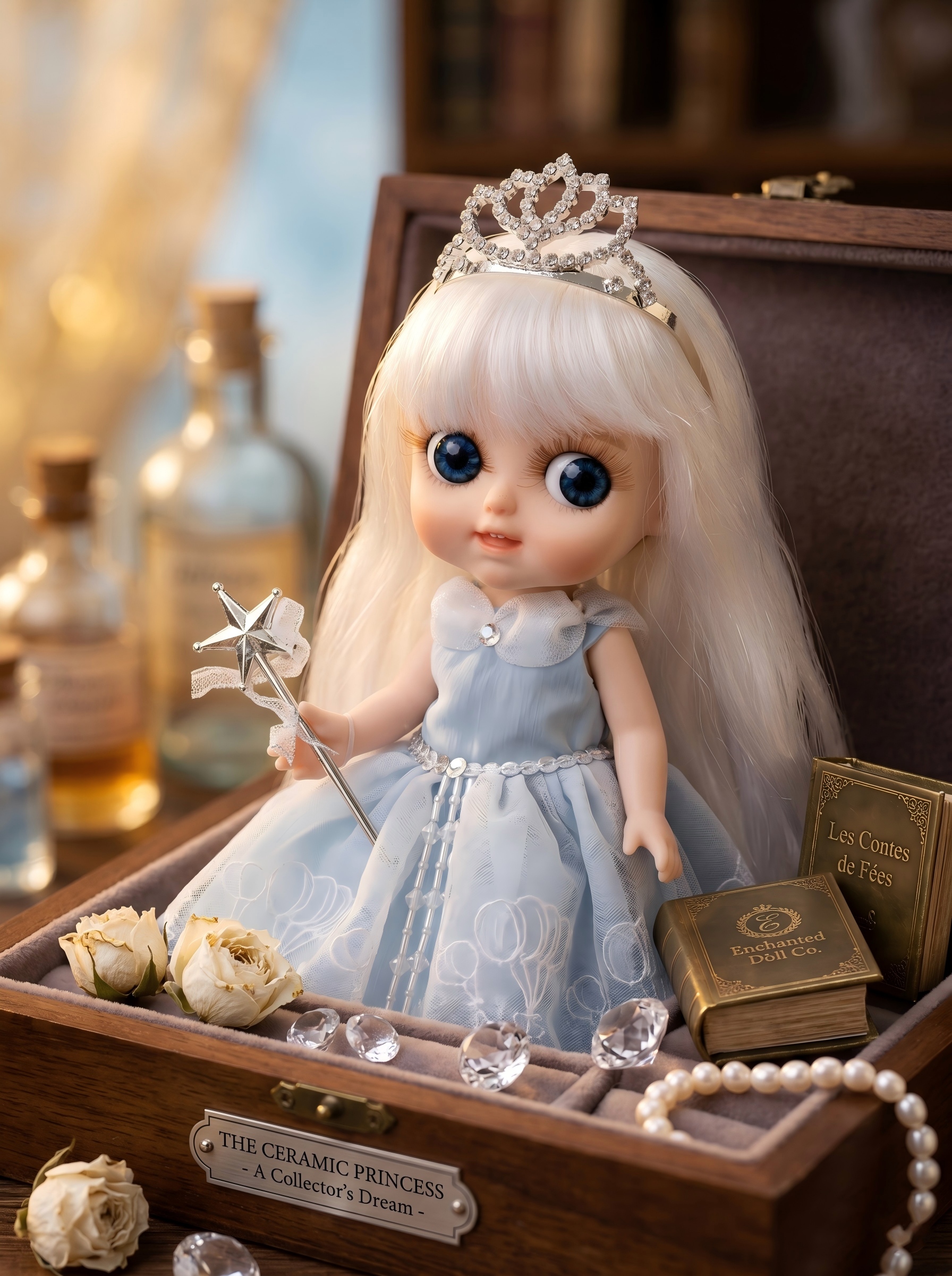 Cloveray 10 inch Porcelain Dol - Vintage Collectible Porcelain Dolls ulasan dan harga