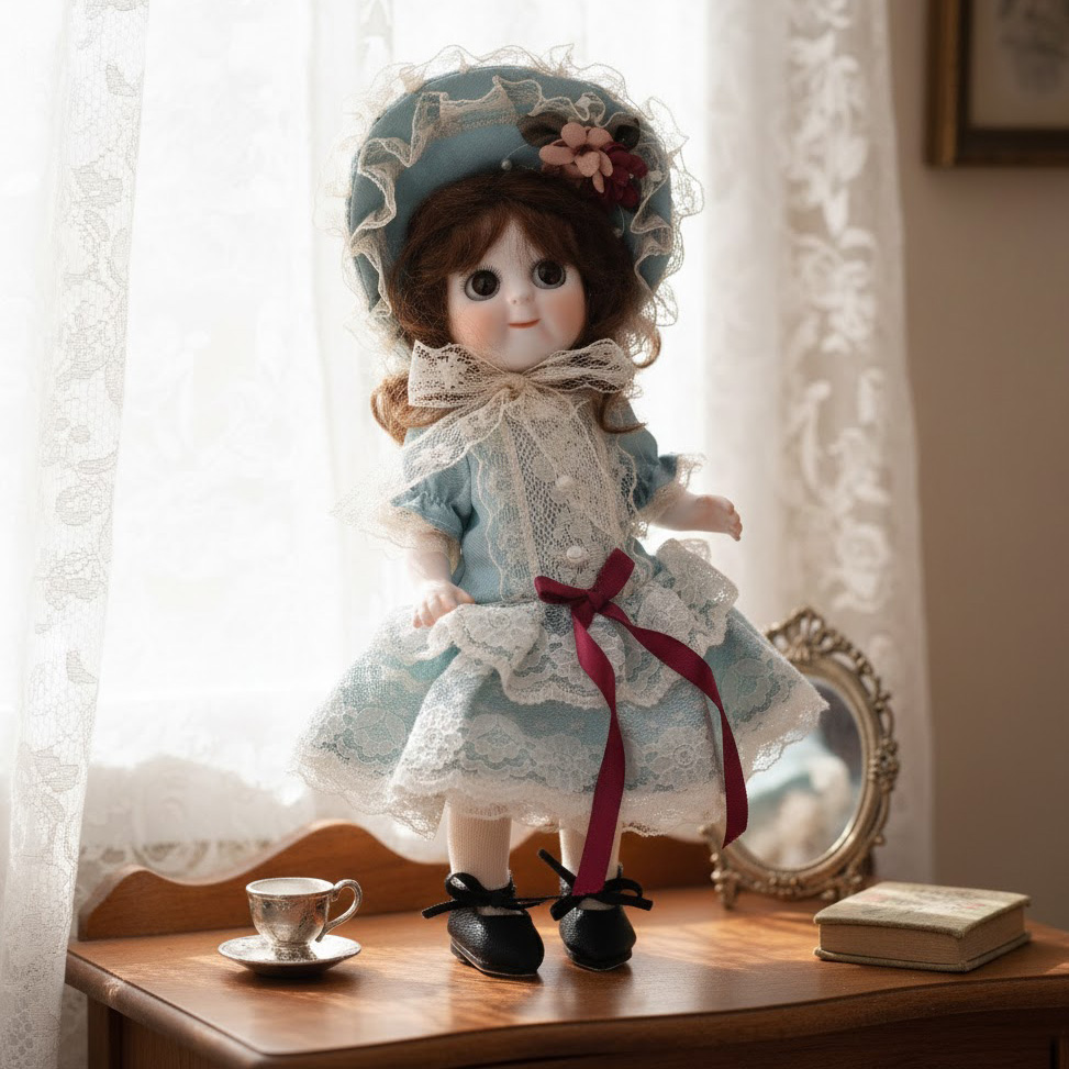 Cloveray 8 inch Movable Joints - Vintage Collectible Porcelain Dolls ulasan dan harga