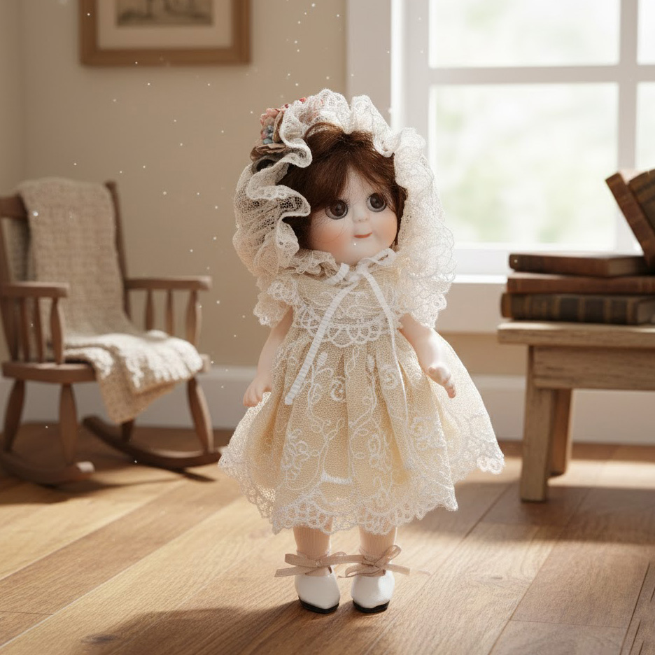Cloveray 8 inch Movable Joints - Vintage Collectible Porcelain Dolls ulasan dan harga