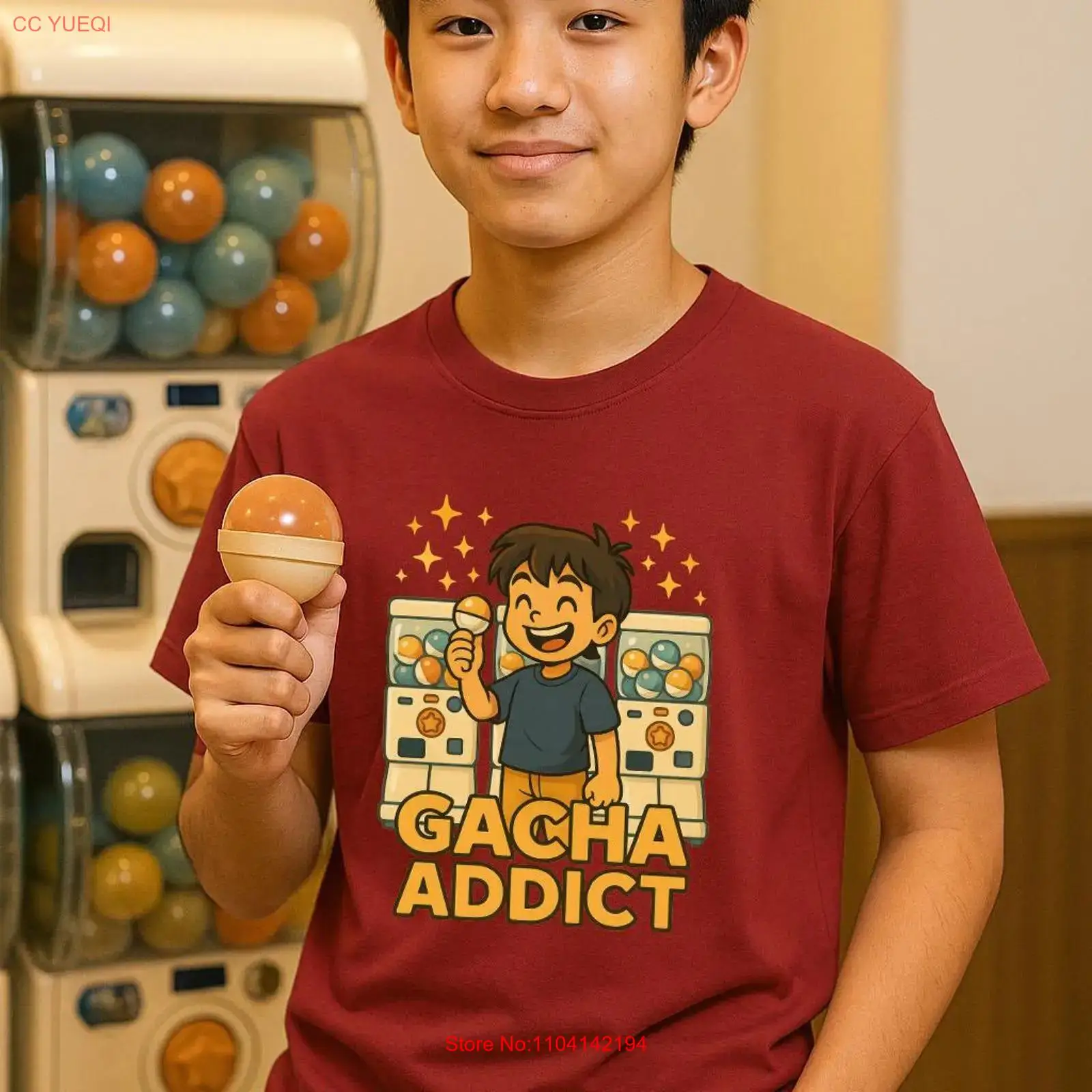 Gacha Addict Boy T Shirt Capsu - Vintage Toys Collector ulasan dan harga